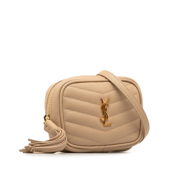 Saint Laurent Tan Baby Mini Bag Chain Shoulder Cassandra - Picture 1 of 8